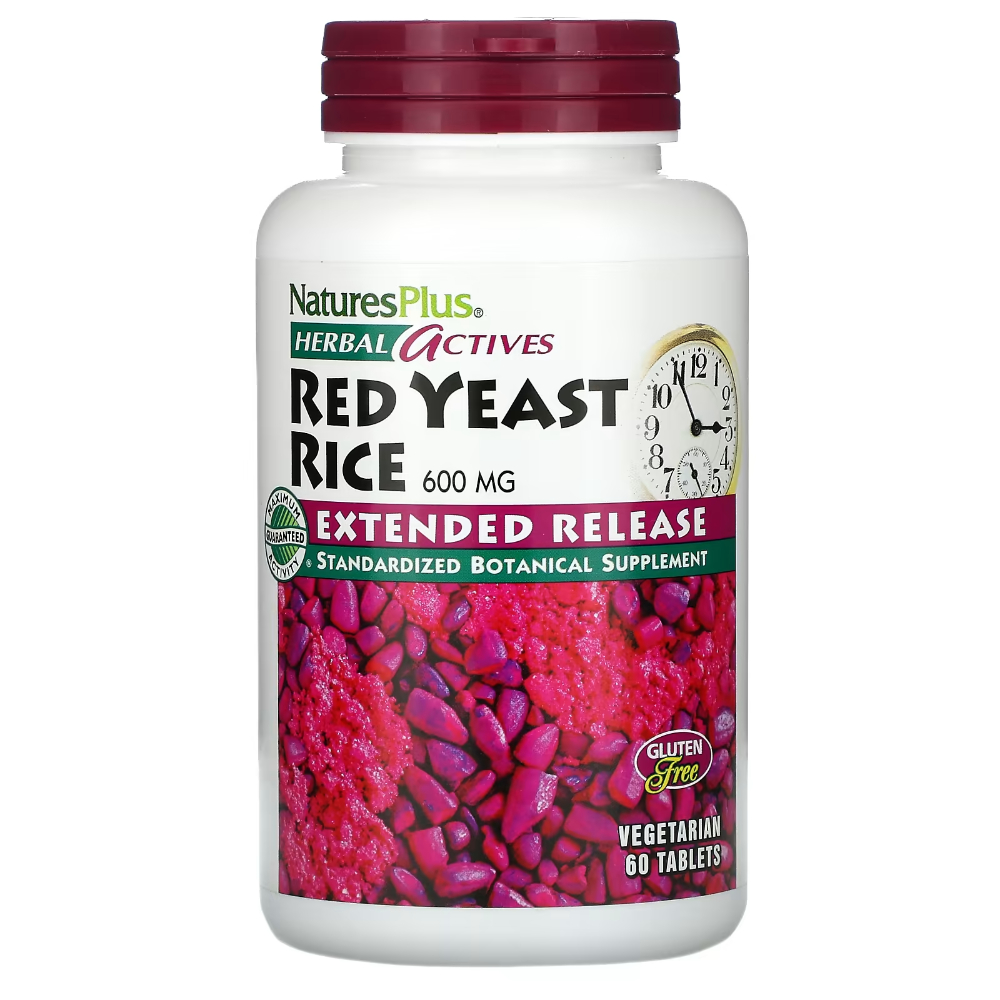 네이처스플러스Herbal Actives Red Yeast Rice 600mg 60정 효모