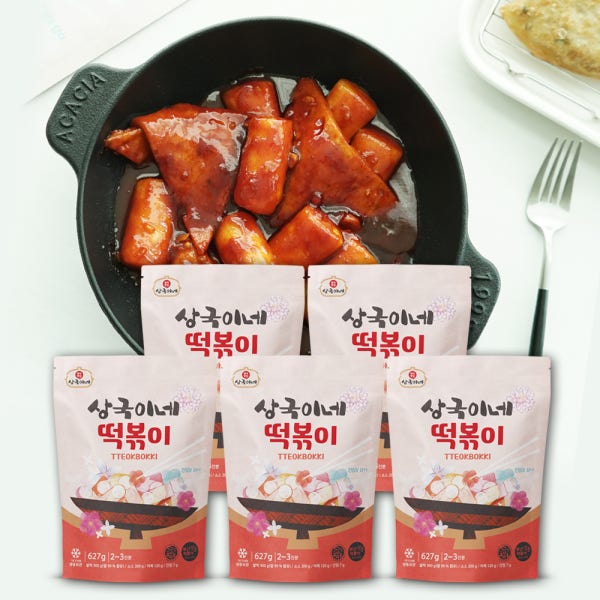 상국이네 떡볶이 2인분 5팩 - 줄서서 먹는 부산 맛집 쌀떡볶이 밀키트