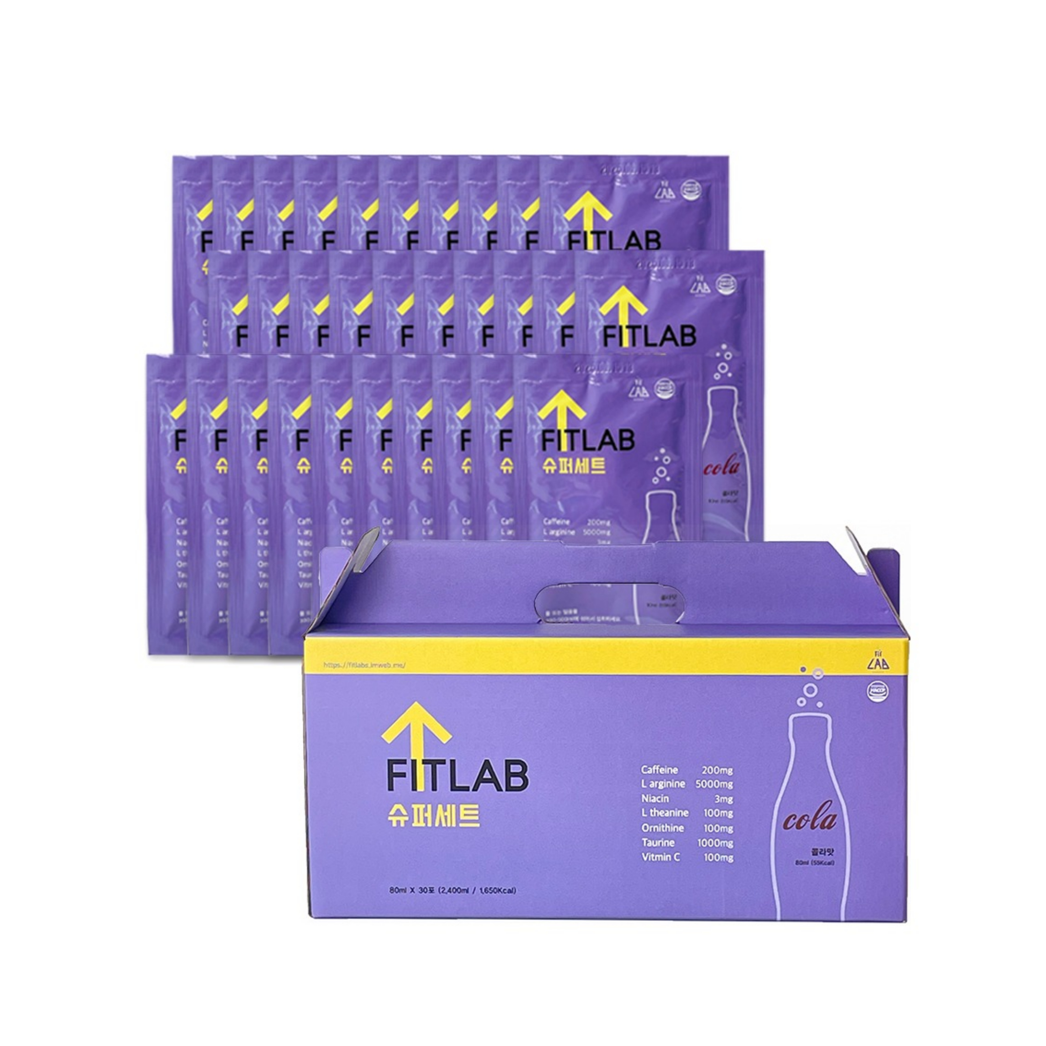 FITLAB 핏랩 <b>운동 전</b> 마시는 에너지드링크 부스터음료 <b>슈퍼</b>세트 콜라맛부스터