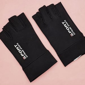 레저용 반장갑 시원한 손가락 오픈형 블랙 얇은