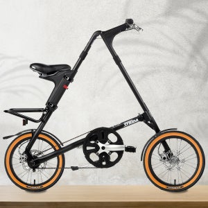 부산 미니벨로 스트라이다 5.1 QR+(MATT BLACK/무광블랙) 16 삼각형 접이식