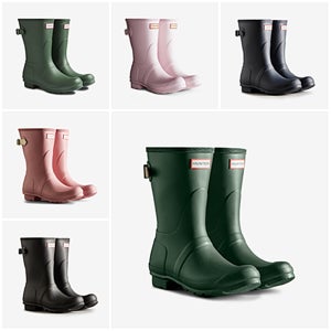 헌터 숏 백 어드저스터블 여성 레인부츠 Hunter Rain Boots