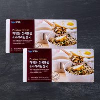 [해담은] 전복 톳밥 & 가사리 된장국 1인분 500g 즉석 집밥 간편 밀키트 다이어트