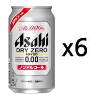 일본 맥주 맛 음료 아사히 수퍼 드라이 제로 350ml x 6개