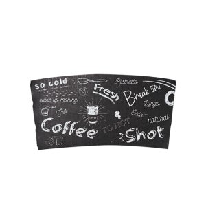 9.8cm (98파이) PET 520/580ml (16/20온스)용 블랙보드 아이스컵 홀더 1000개 (BOX)