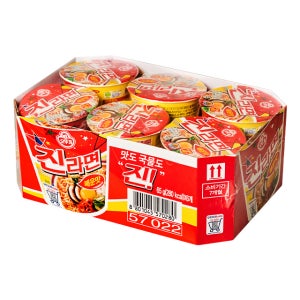 오뚜기 진라면 매운맛 작은컵 65g / 6입