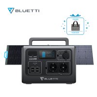 BLUETTI 블루에티 EB55+PV200파워뱅크세트 200W태양광 패널 700W/537Wh고속충전 휴대용 대용량 보조배터리 올인원 인산철 차박 캠핑 낚시 야외작업용