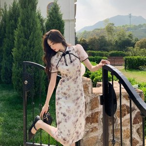 엘레강스 원피스 Lierkiss [화려한 사랑] 새로운 중국 자카드 절묘하고 우아한 드레스 YX106