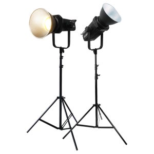 큐브모아 LED 비디오 스튜디오 라이트 CU-100E 2등 세트