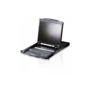 ATEN(에이텐) CL5816N 19인치 16포트 PS/2-USB VGA 듀얼 레일 LCD KVM 스위치 with 데이지 체인 포트 및 USB 주변 기기 지원