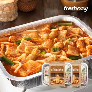 프레시지 캠핑포차 김치 어묵 우동전골 밀키트 2인분 1.08kg, 2개