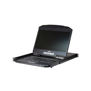 ATEN(에이텐) CL3108NX 8포트 숏뎁스 PS/2-USB VGA 싱글레일 와이드스크린 LCD KVM 스위치