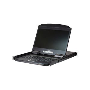 ATEN(에이텐) CL3116NX 16포트 숏뎁스 PS/2-USB VGA 싱글레일 와이드스크린 LCD KVM 스위치