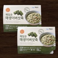 [해담은] 매생이 버섯 죽 1인분 450g 간편 냉동 영양 건강 즉석 용기 밀키트 다이어트