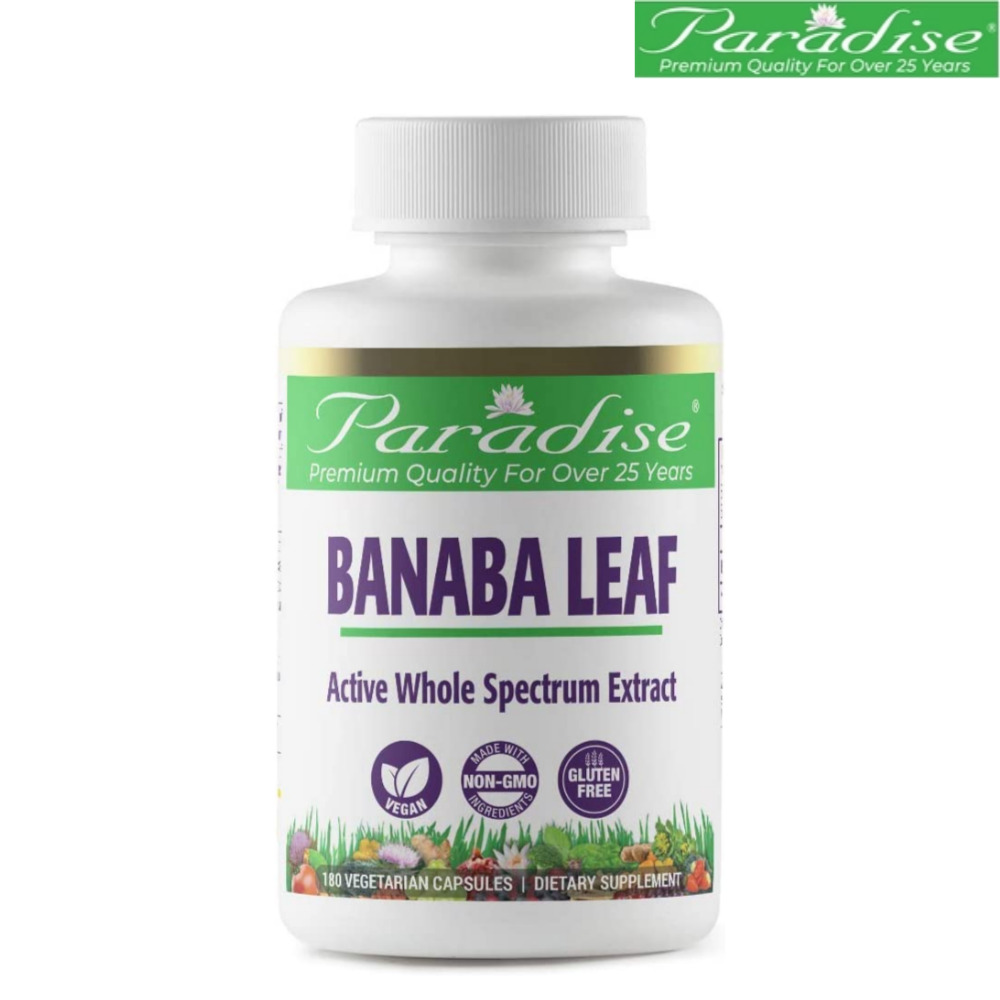 파라다이스 허브 바나바잎 추출물 바나바리프 250mg 180 베지캡슐