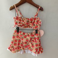 SS23 HUGO LOVES TIKI 휴고러브스티키 비키니 스커트셋트 애플 SKIRT BIKINI SET