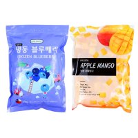 웰프레쉬 냉동 블루베리 칠레산 1kg+냉동 애플망고다이스 1kg