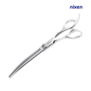 닉센 7인치 커브 숱가위 NX-MCVT70 전문가용 미용 강아지 고양이 틴닝 가위