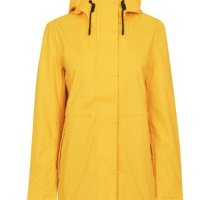 헌터 여성 러버라이즈드 맥 레인 자켓, 옐로우 HUNTER Rubberised Mac Jacket Womens