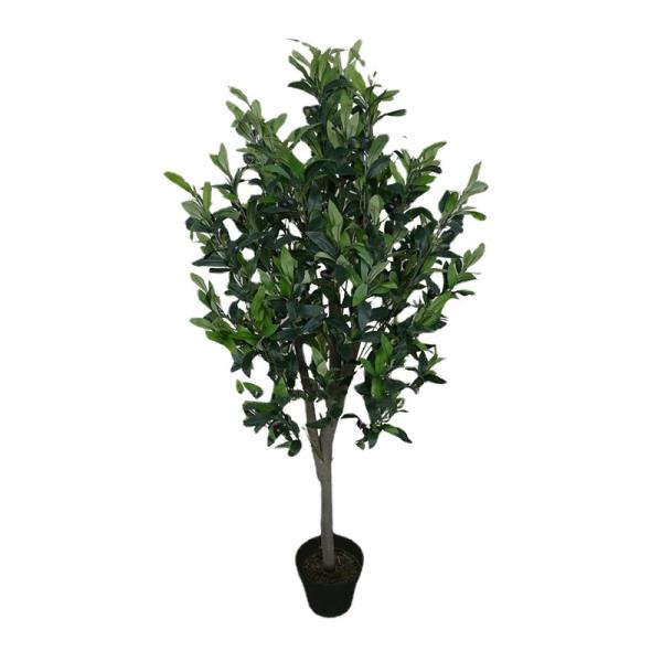 120cm 시뮬레이션 <b>올리브</b> 나무 가짜 실크 <b>리프</b> 녹색 식물 인공 화분 대형 분재 홈 가든 축제 녹지 장식