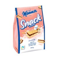 마너 미니 크누스퍼 밀크 초코맛 신제품 마너 웨하스 Snack minis 300g Manner