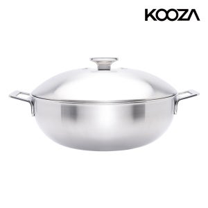 쿠자 316Ti 라인티탄 통5중 스텐 웍 궁중팬 양수 28cm
