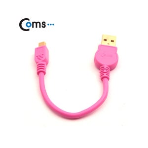 BG322 Coms 스트롱 미니 케이블 USB to 미니 5핀 (핑크)