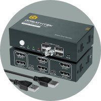 키보드 마우스 프린터 공유 USB HDMI DP DVI 분배 전환