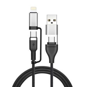 플레오맥스 4in1 멀티 60W 초고속 8핀 C타입 충전 케이블