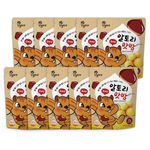 [하동율림] 영양 간식 알토리 국산100% 맛밤 50g, 10개