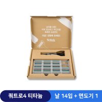 쉬크 쿼트로4 티타늄 날 14입 + 면도기