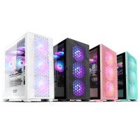 다크플래쉬 DLX21 RGB MESH 강화유리 컴퓨터미들케이스