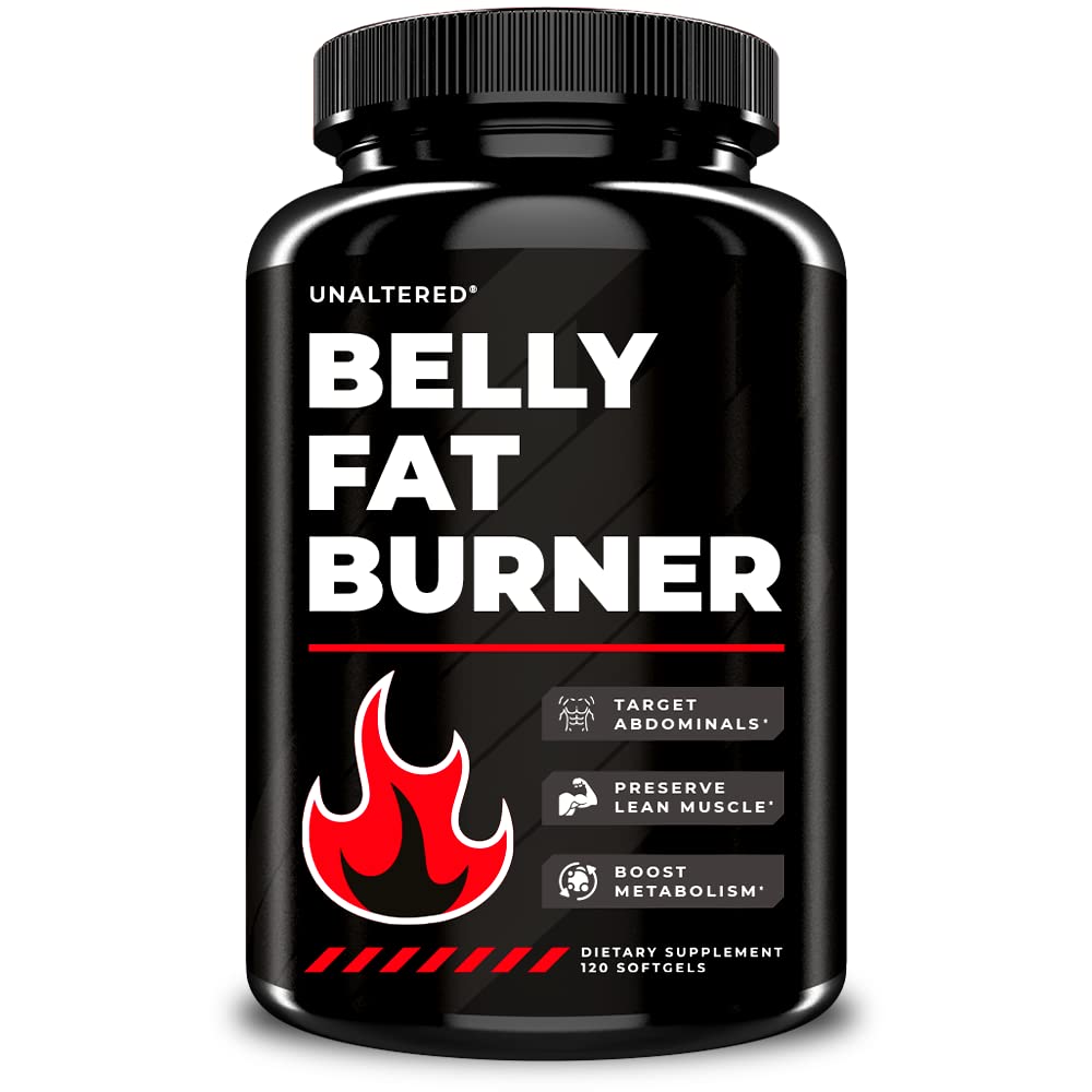 뱃살 <b>지방</b> 감량 UNALTERED Fat Burner for Men - Lose Belly Fat 카페인 <b>프리</b> 90정