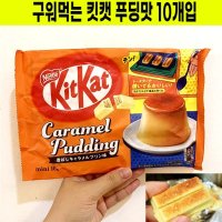 구워먹는 킷캣 푸딩맛 일본 네슬레 카라멜 푸딩 비스킷 10개