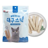 펫모닝 살코기만 담은 대구맛 고양이스틱 6p