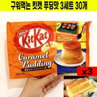 구워먹는 킷캣 푸딩맛 일본 네슬레 카라멜 푸딩 비스킷 10개 3세트