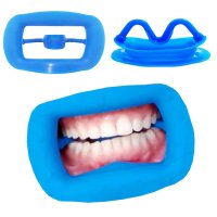 마우스피스 치과용 구강 오프너 O자형 내 실리콘 고무 체크 견인기 크고 작은 치아 미백 1 개