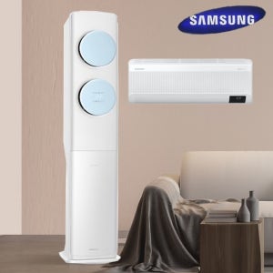 [가정용냉풍기]삼성 무풍 19평+6평 투인원(2in1) 에어컨 냉방기 전국설치 기본설치별도