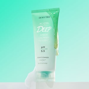 [듀이트리] AC 컨트롤 딥 그린 카밍 트러블 폼 클렌저 150ml 약산성 저자극 시카 폼클렌징