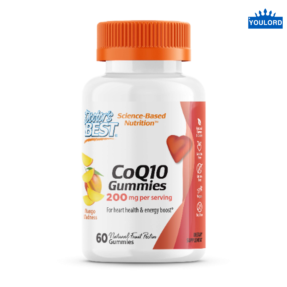 닥터스베스트 코큐텐 코엔자임Q<b>10</b> <b>CoQ10 구미</b>젤리 망고 <b>100mg</b> 60정