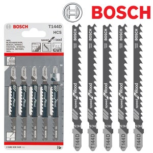 보쉬 직쏘날 목재 재단 목공 직소날 T144D 빠른 절단 5PC 직쏘 악세사리