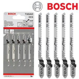 보쉬 직쏘날 목재 재단 목공 직소날 T101AO 깔끔한 절단 5PC 직쏘 악세사리