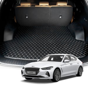 가온 제네시스 G70 고급 퀼팅 가죽 트렁크매트 바닥형 차박용품 HT105