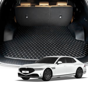 가온 제네시스 G90 고급 퀼팅 가죽 트렁크매트 바닥형 차박용품 HT109