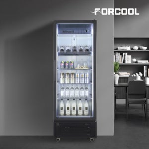 미소프 음료수 쇼케이스 냉장고 술 결로방지 KRES-HQ400 라벤더블랙