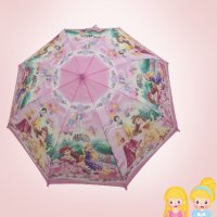 어린이 아동 아이 디즈니 프린세스 파티 장우산 자동 공주 우산