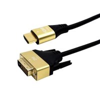 4K UHD HDMI to DVI 골드 메탈 케이블 2m