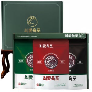 최애육포 선물세트 3가지맛 소고기 육포 명절 설날 선물