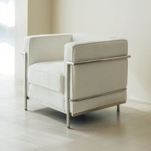 아이와비 폴 철제 프레임 부클레패브릭 1인 소파