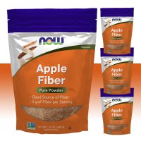 나우푸드 사과식이섬유 화이버 사과분말가루 Apple Fiber 340g x 4개